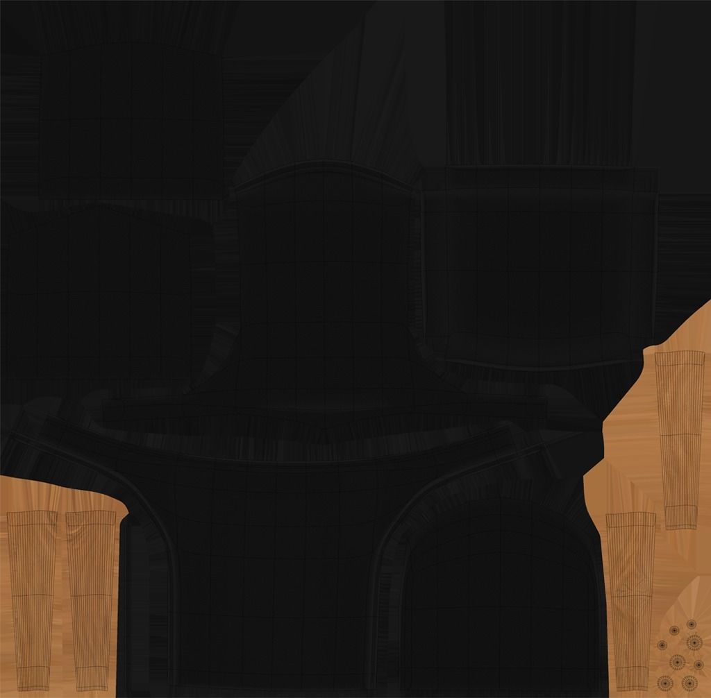 Desk Chair 3D model_14