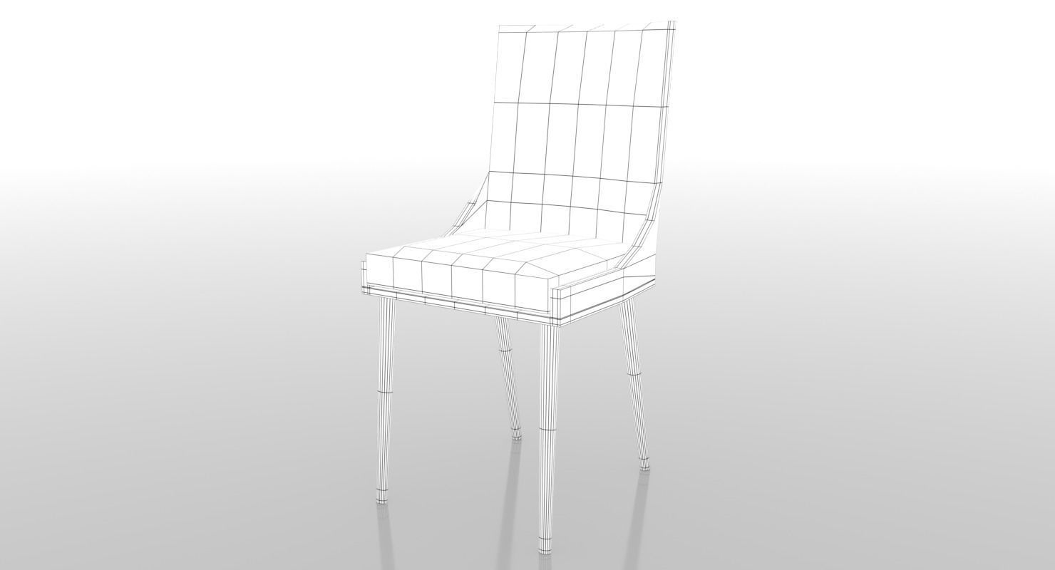 Desk Chair 3D model_7