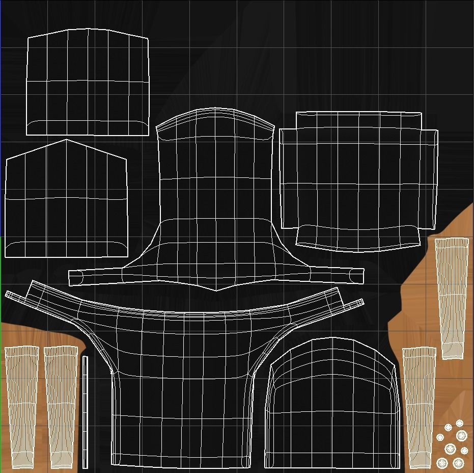 Desk Chair 3D model_13