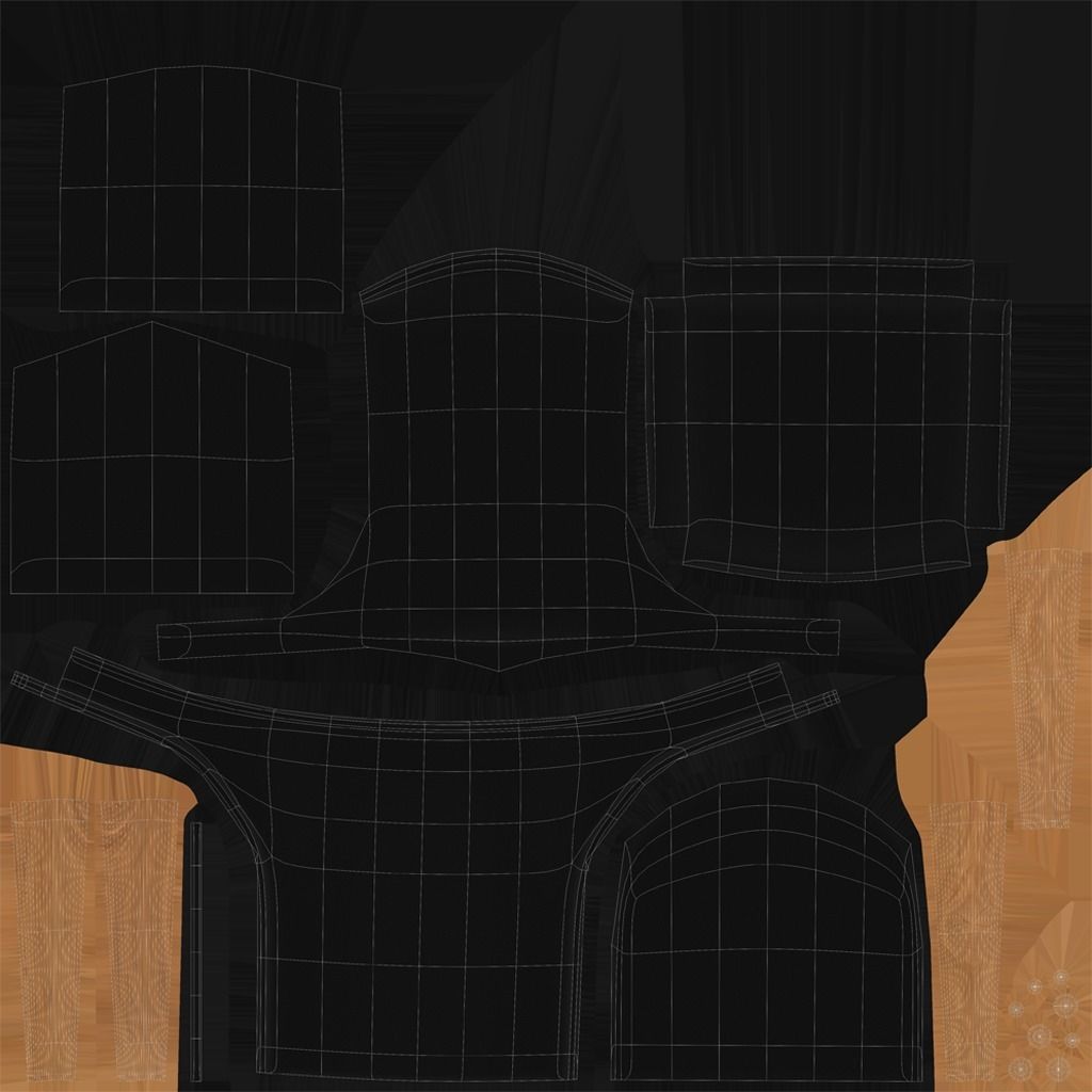 Desk Chair 3D model_15