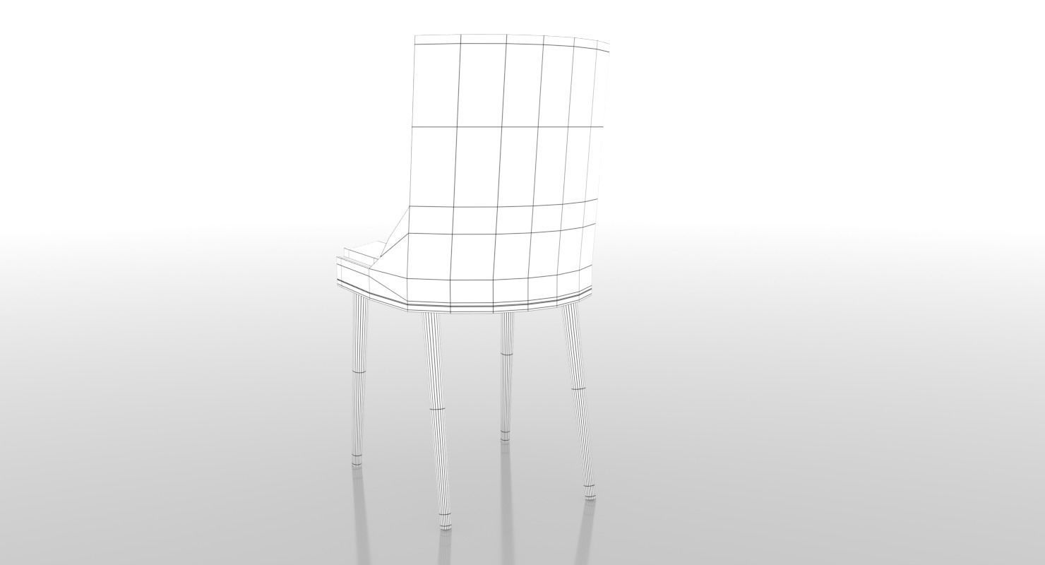 Desk Chair 3D model_9