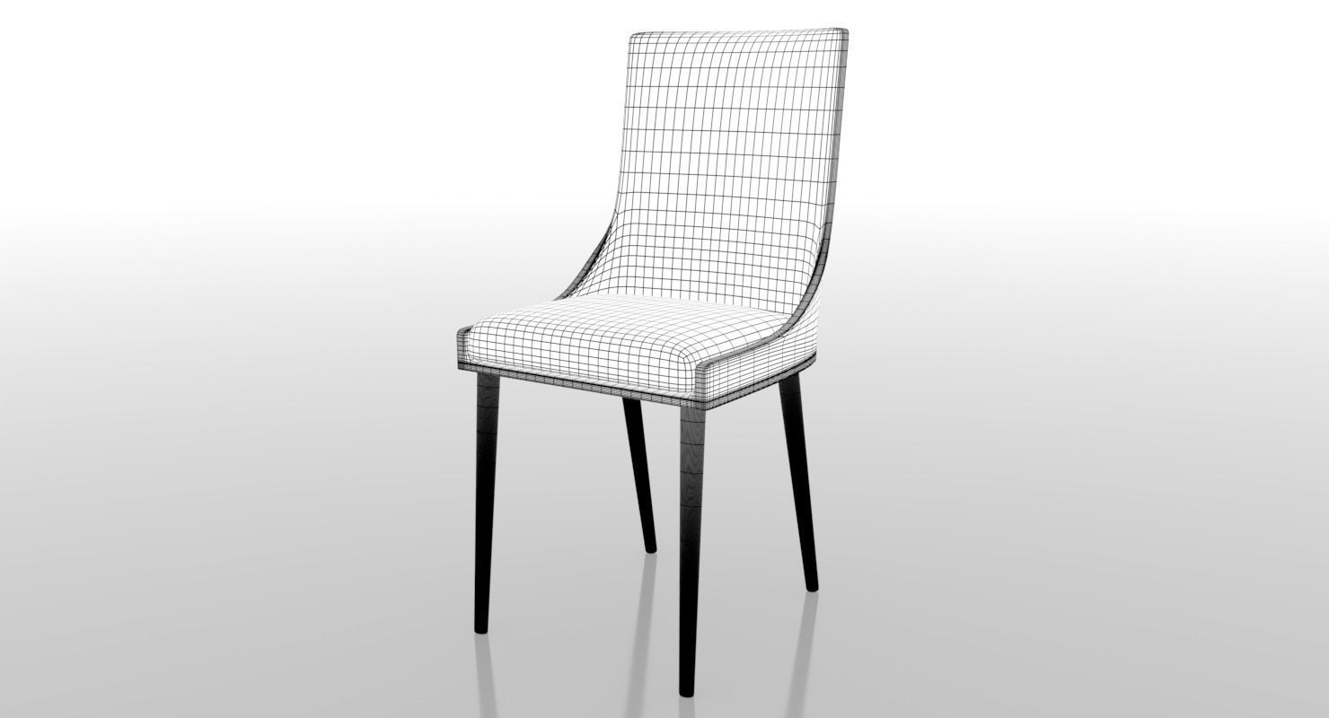Desk Chair 3D model_8