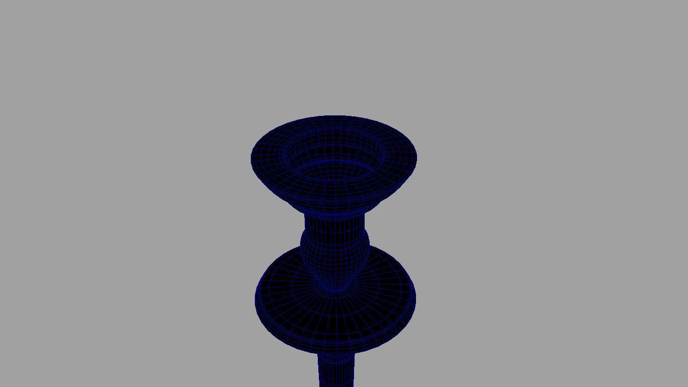 candlestick Free low-poly 3D model_5