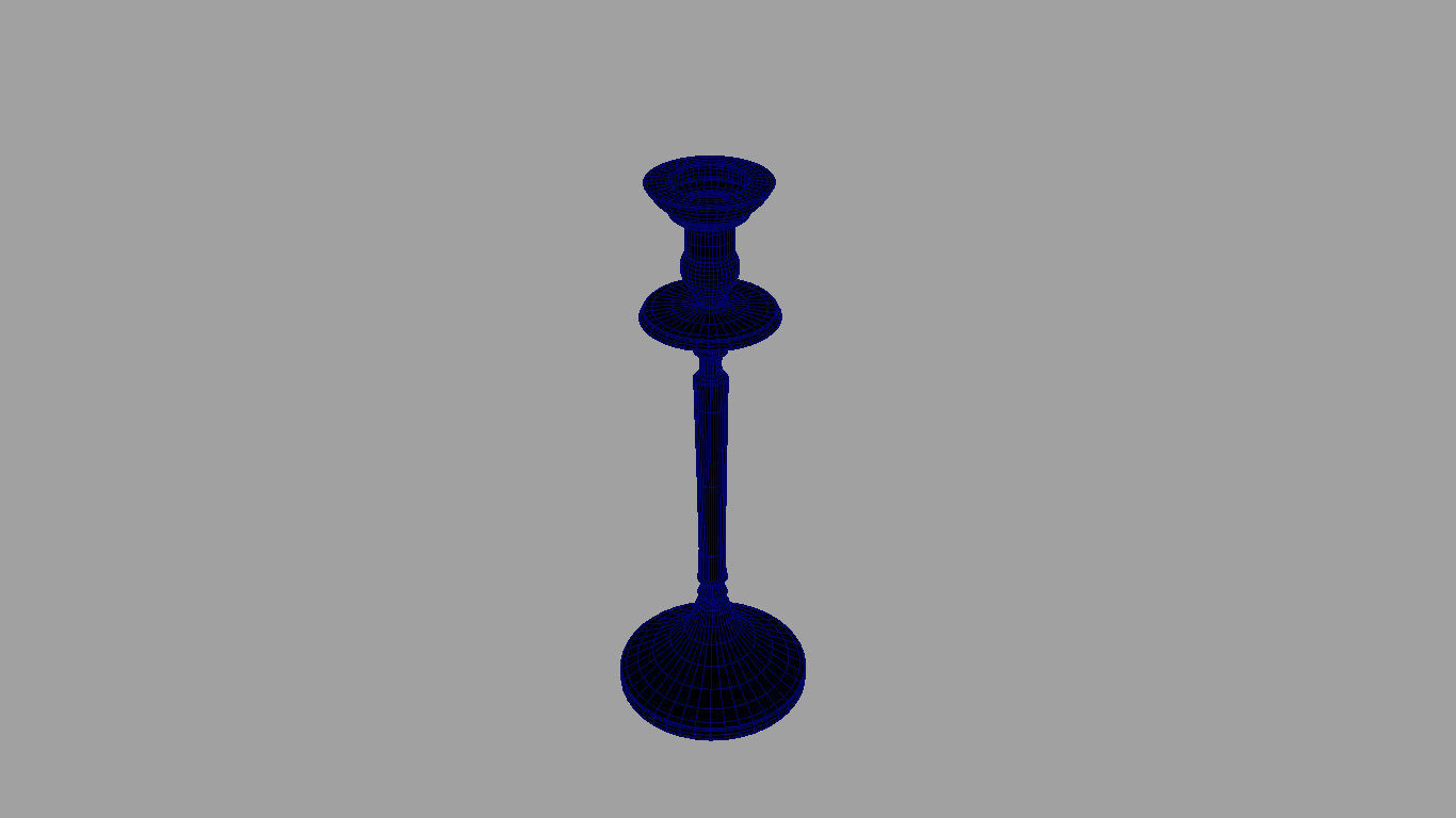 candlestick Free low-poly 3D model_4