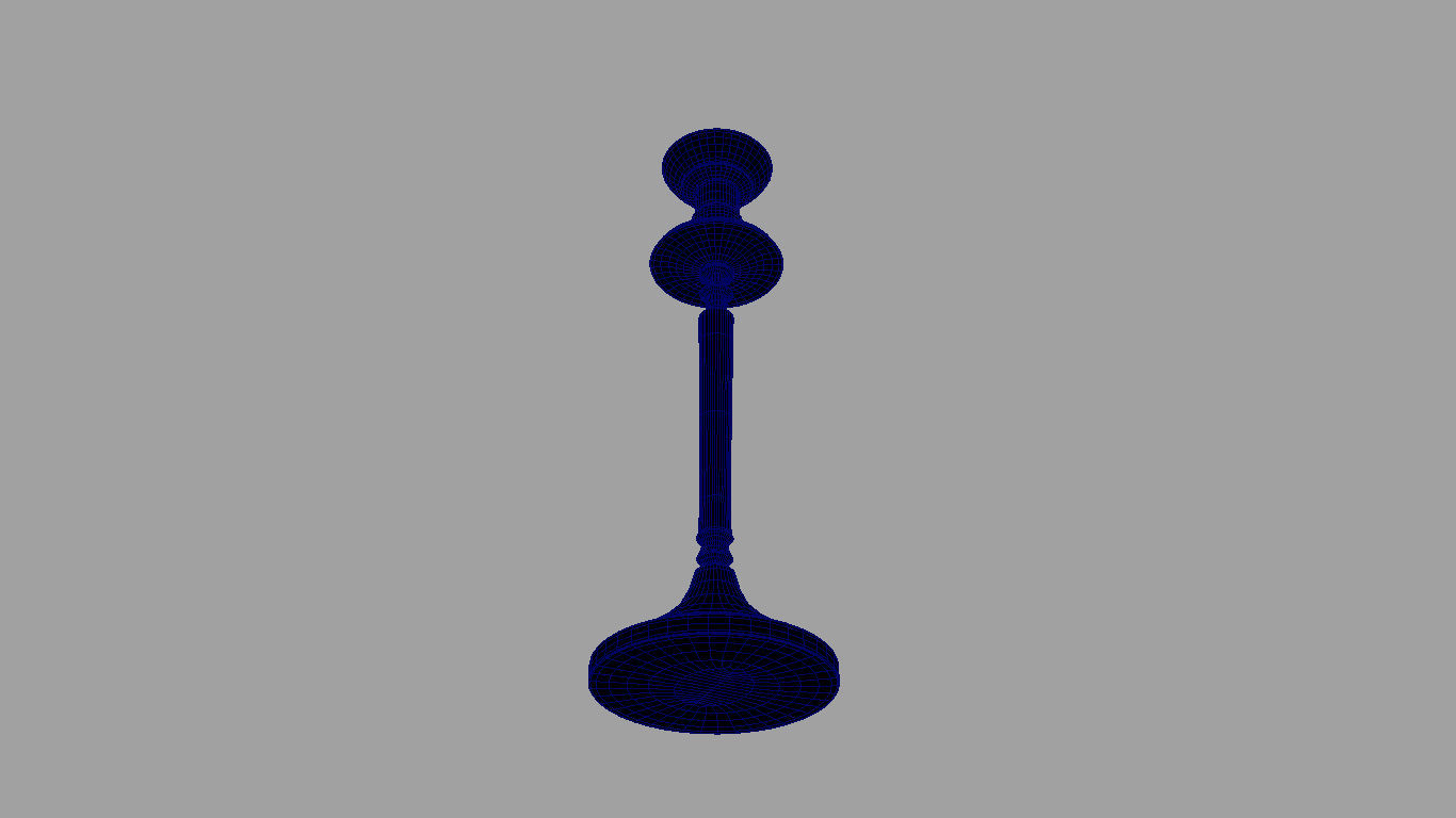 candlestick Free low-poly 3D model_3