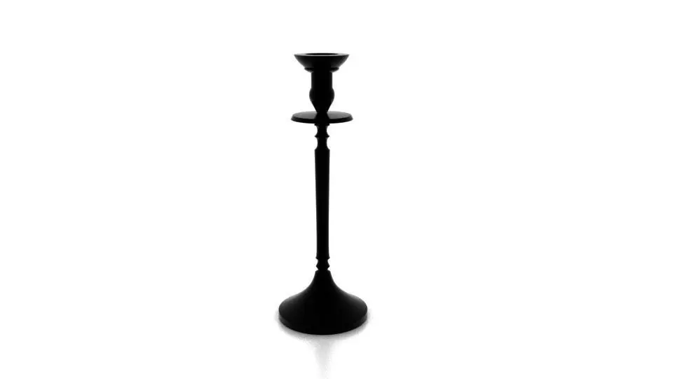 candlestick Free low-poly 3D model_0
