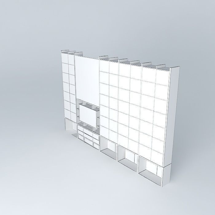 stenka5 wall Free 3D model_3