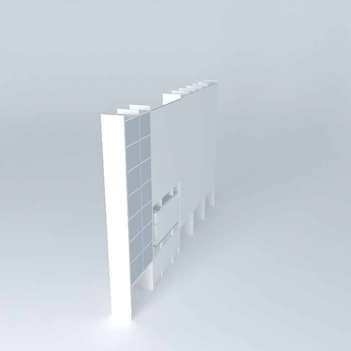 stenka5 wall Free 3D model_1