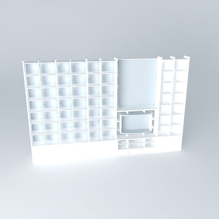 stenka5 wall Free 3D model_2