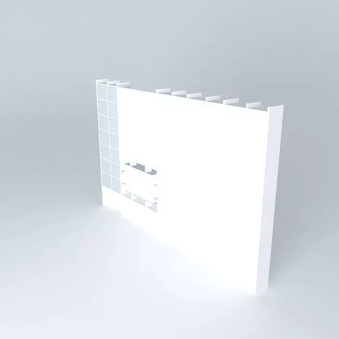 stenka5 wall Free 3D model_0