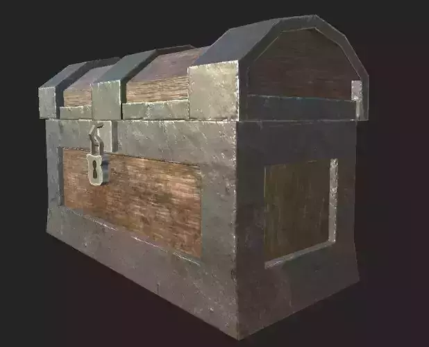 CHEST LOW POLY  READY FOR GAMES Free low-poly 3D model