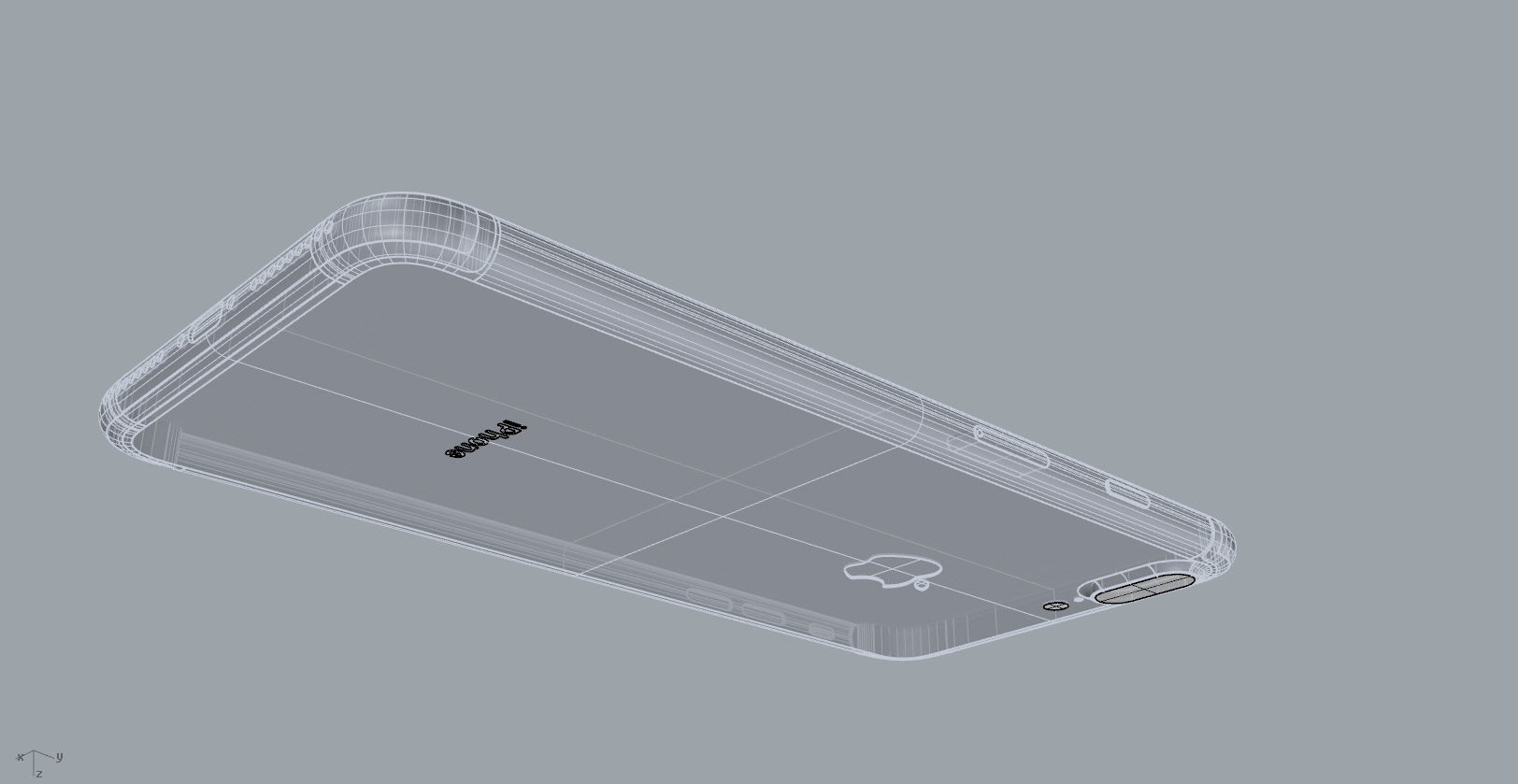 Realistic iphone 7 PLUS production 3D model 3D model 3D printable ...
