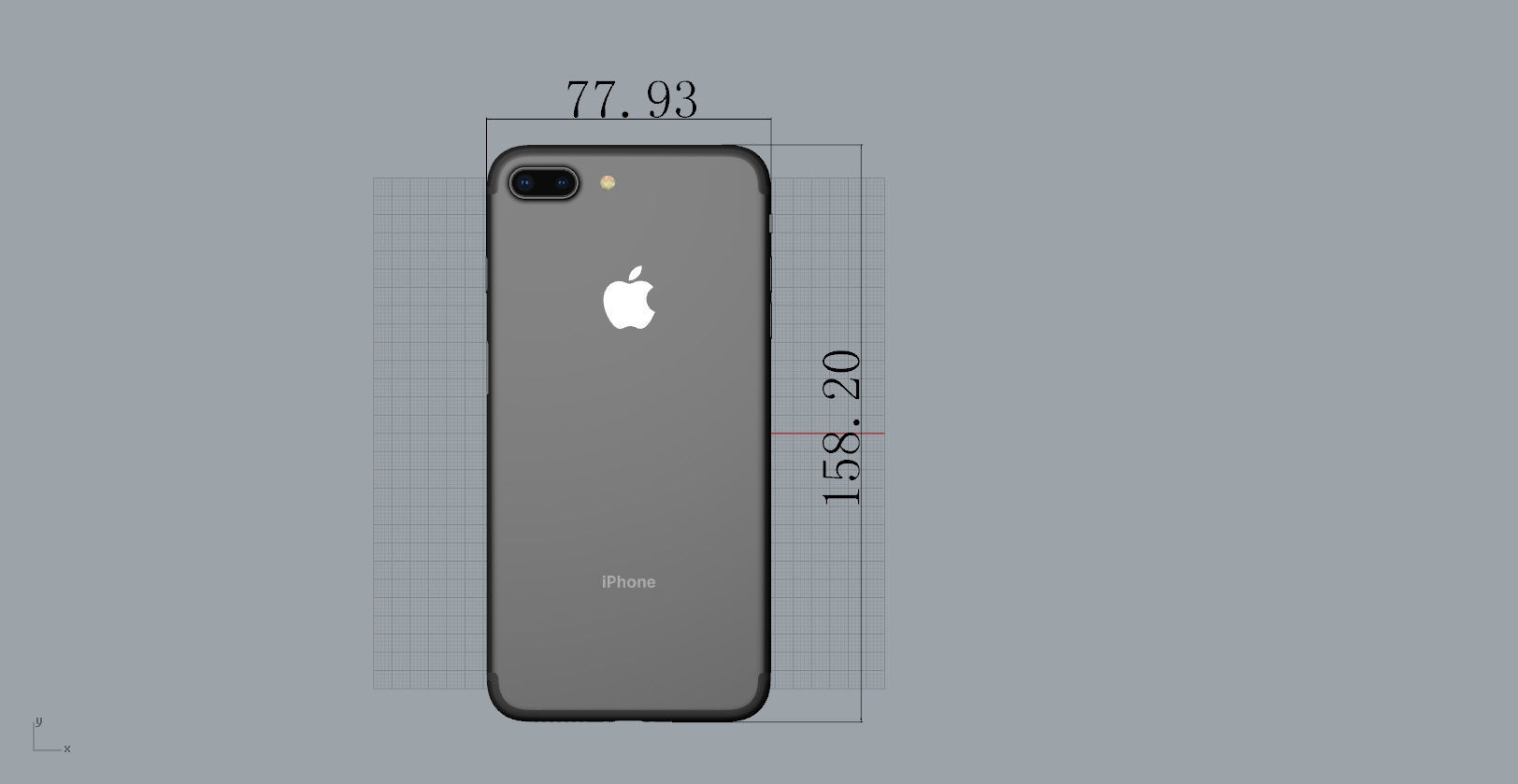 Realistic iphone 7 PLUS production 3D model 3D model 3D printable ...