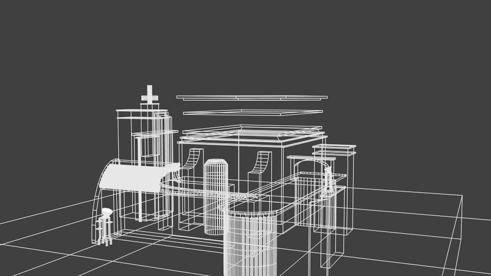 20th Century Fox 1994 Logo Remake 3D model_1