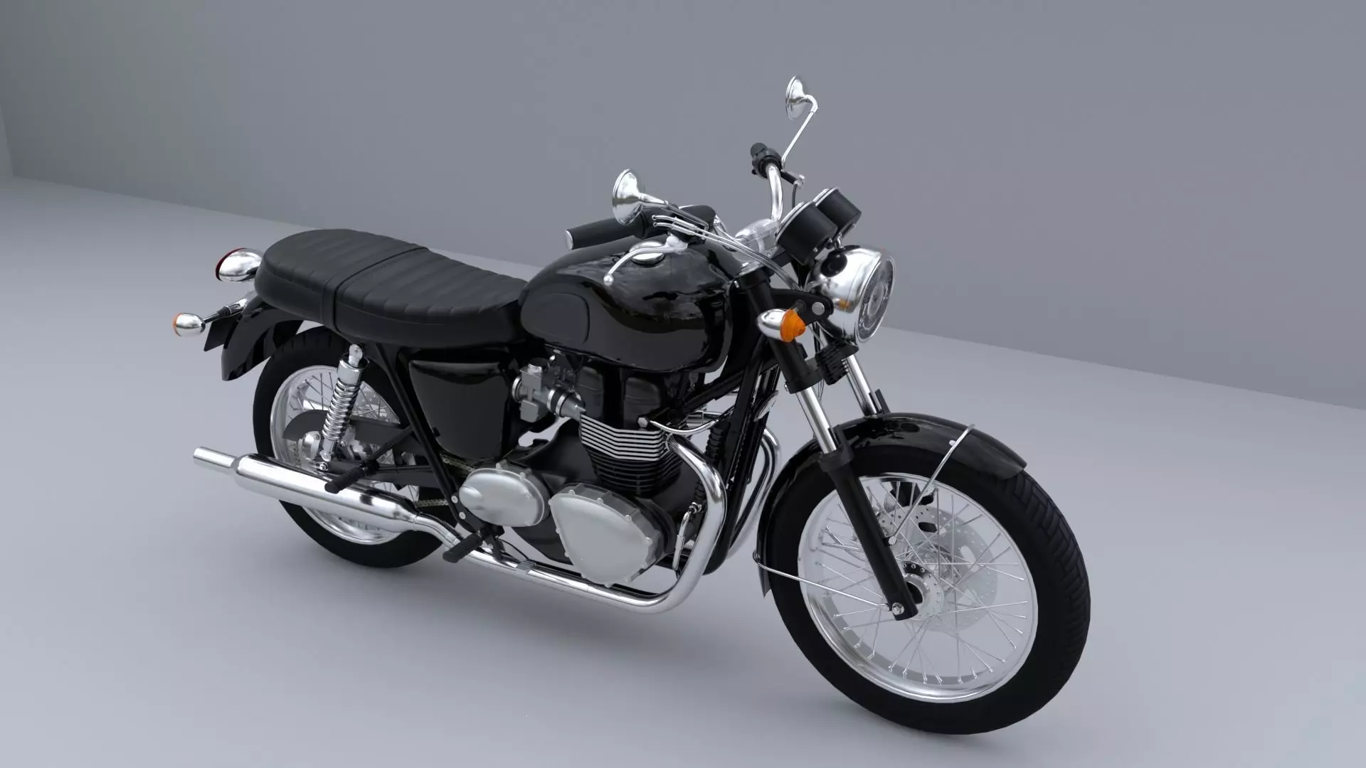 Triumph Bonneville T100 3D model_0
