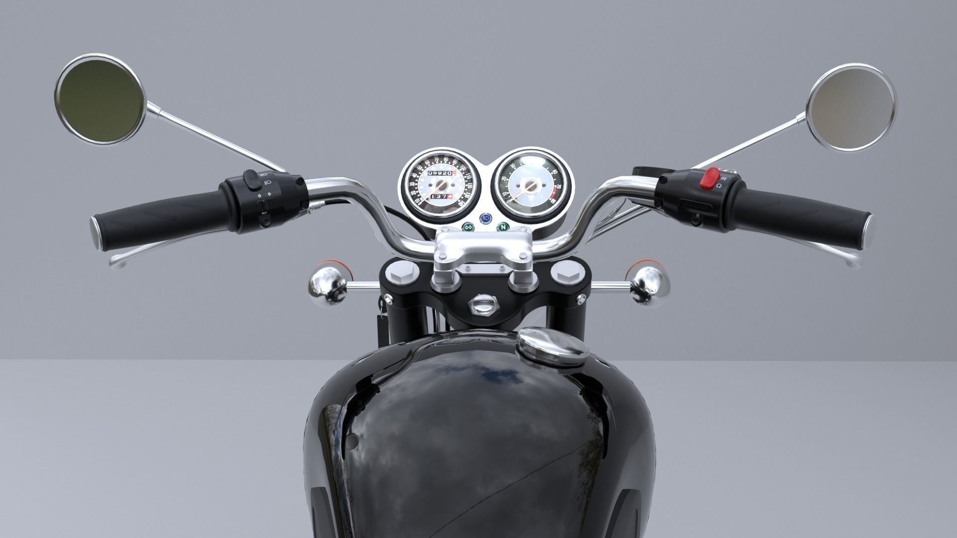 Triumph Bonneville T100 3D model_2