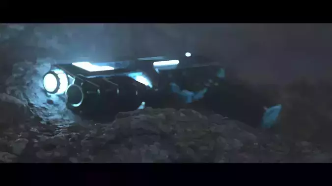 Hybrid-R900 - sci-fi gun 3D model