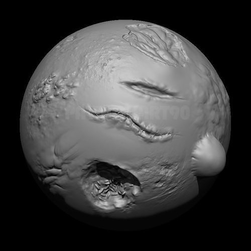 zombie VDM brush and alpha for Zbrush Texture