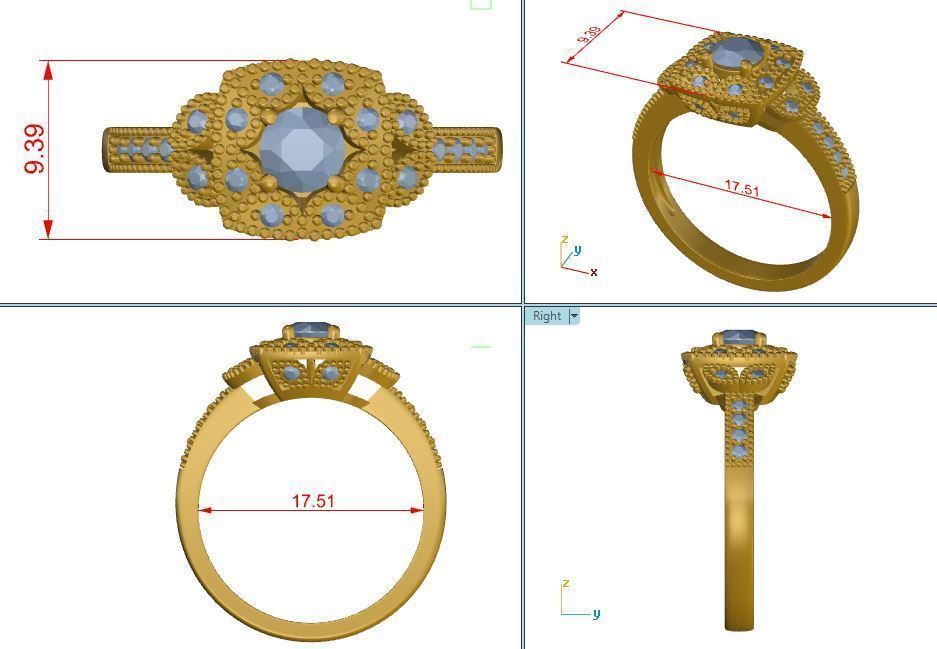 Ring engagement print model 3dm - 1 3D print model_3