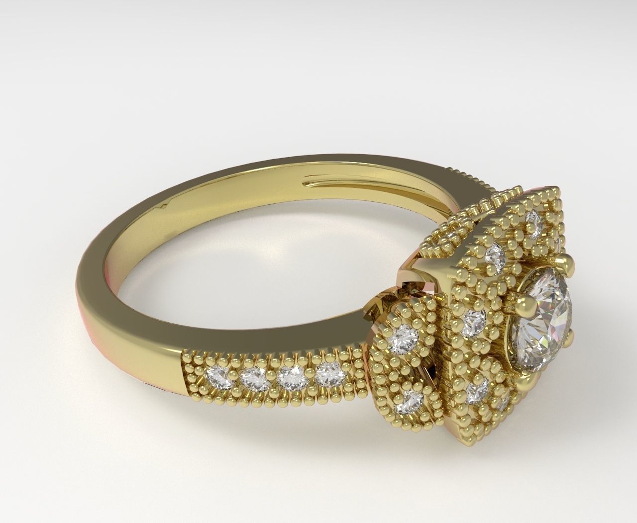 Ring engagement print model 3dm - 1 3D print model_2