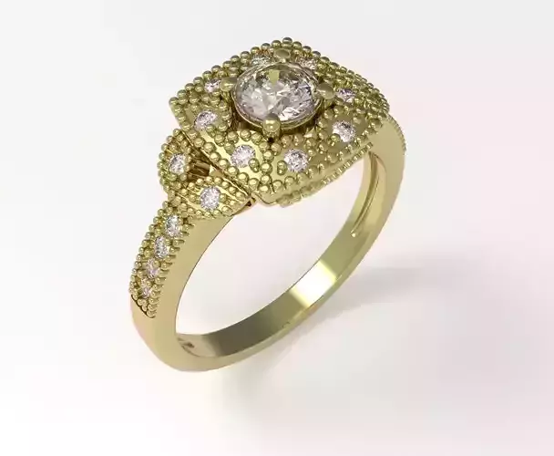 Ring engagement print model 3dm - 1