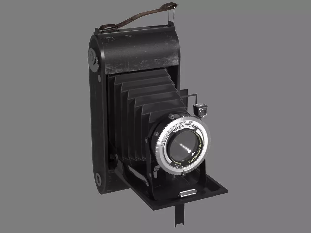 Photocamera Voigtlander Bessa 3D model_0