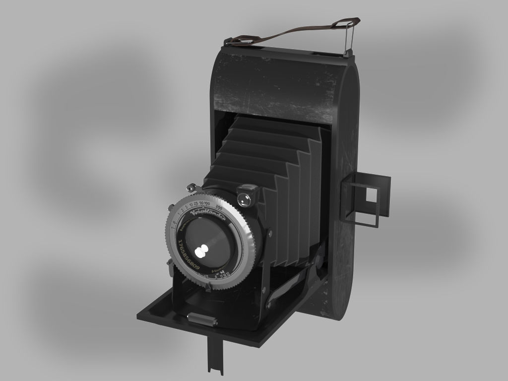 Photocamera Voigtlander Bessa 3D model_2