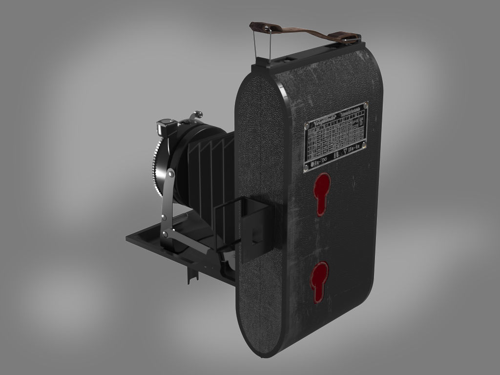 Photocamera Voigtlander Bessa 3D model_3