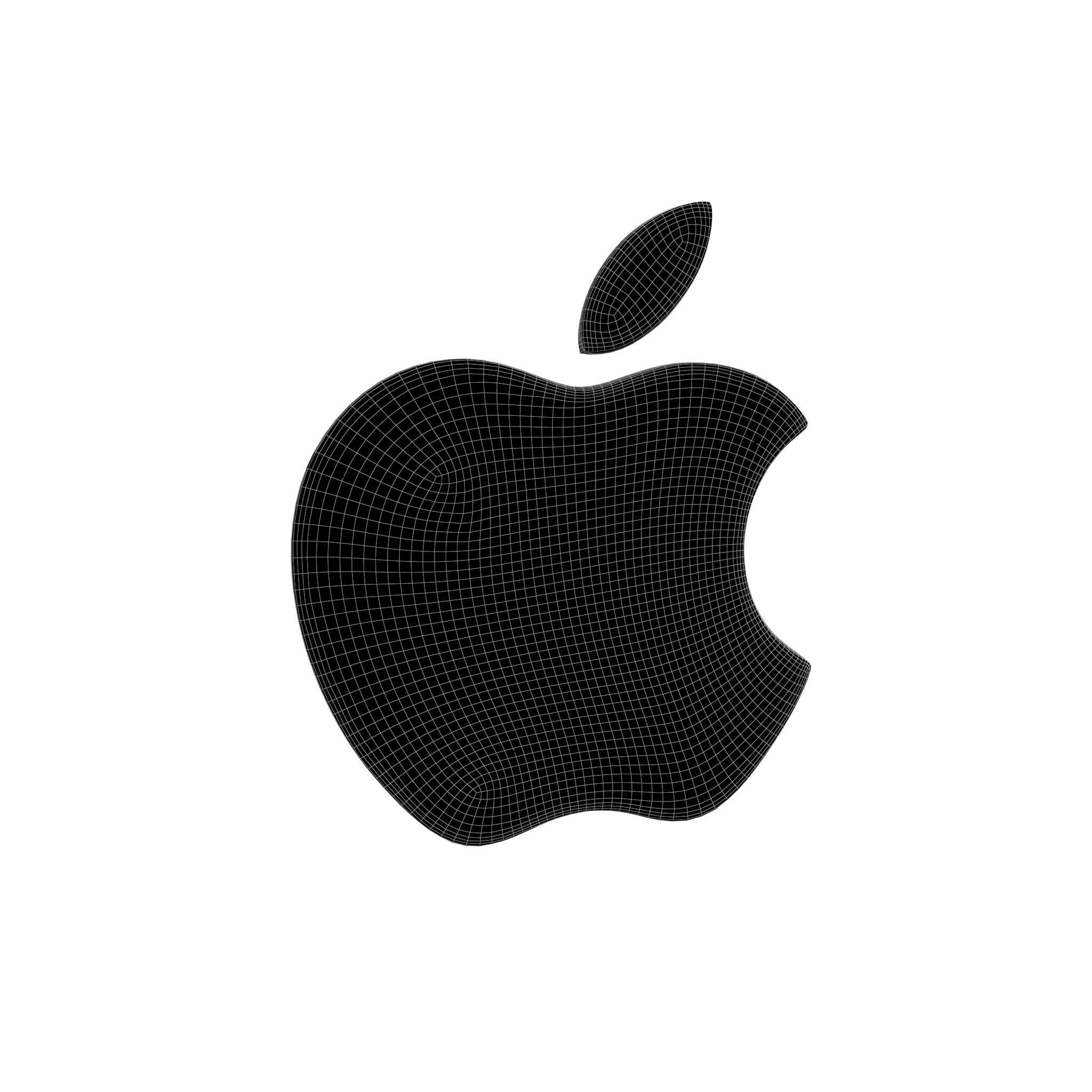 Apple Logo 05 Free low-poly 3D model_5