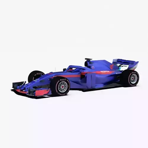 Toro Rosso STR13 car Low-poly 3D model