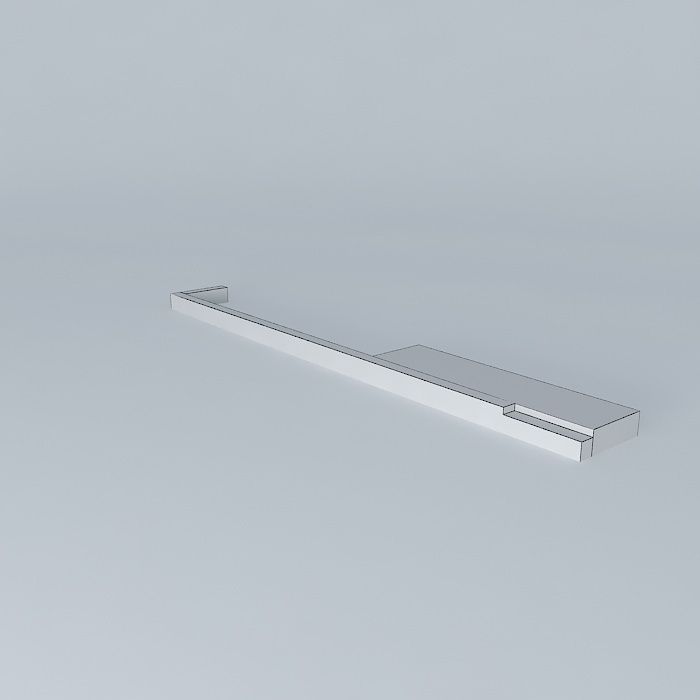 Custom bathroom shelf Free 3D model_4
