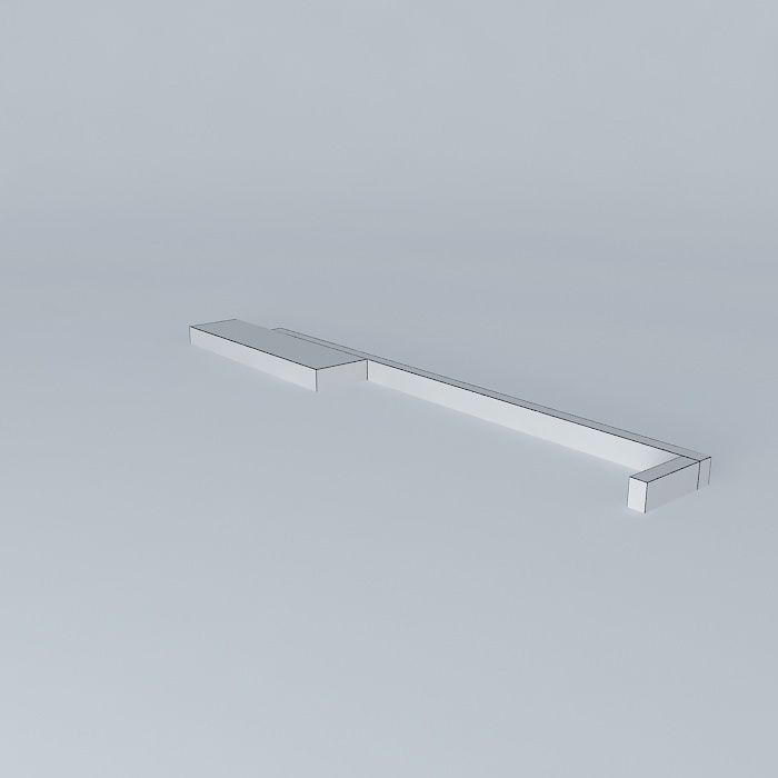 Custom bathroom shelf Free 3D model_3