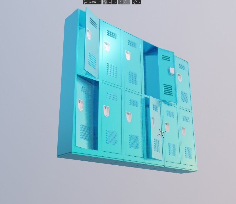 school lockers 3d models 3D model_8