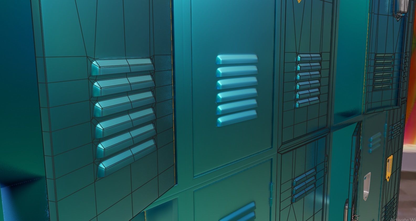 school lockers 3d models 3D model_2