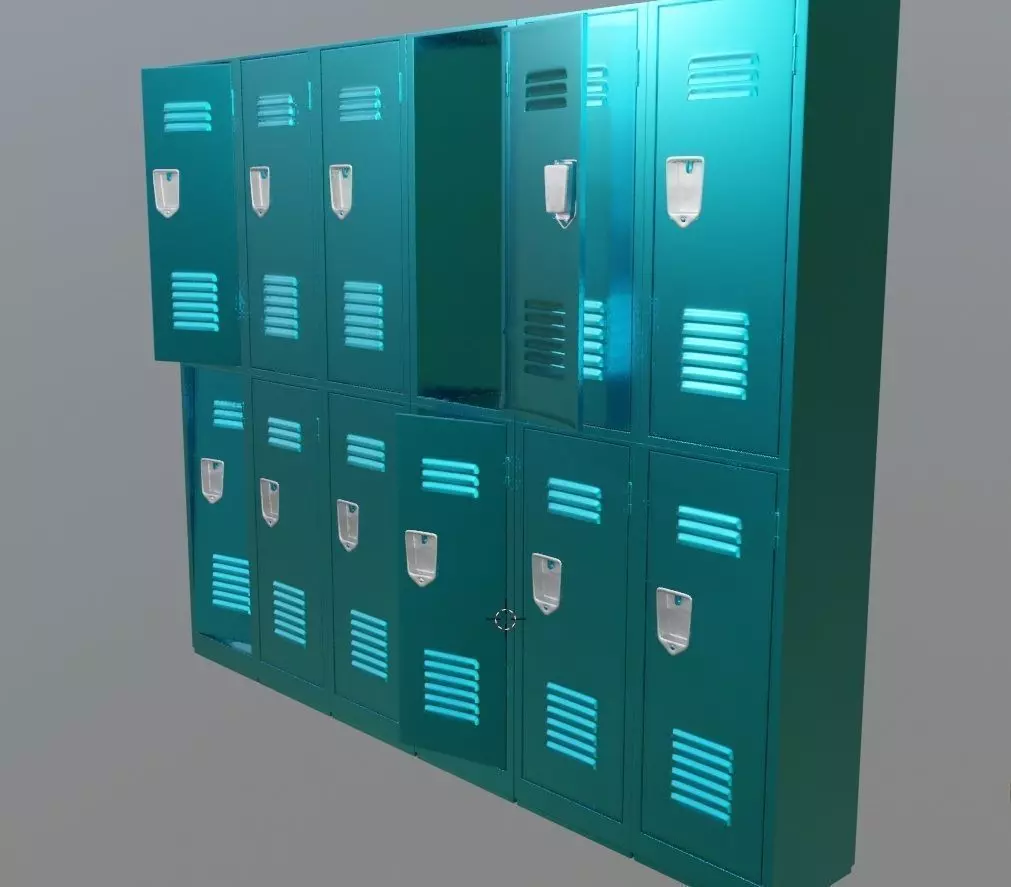 school lockers 3d models 3D model_0
