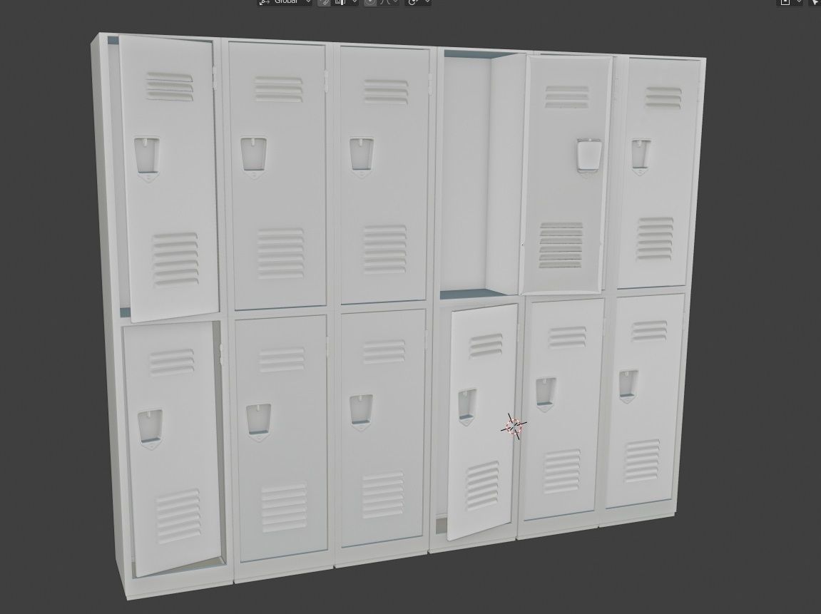 school lockers 3d models 3D model_9