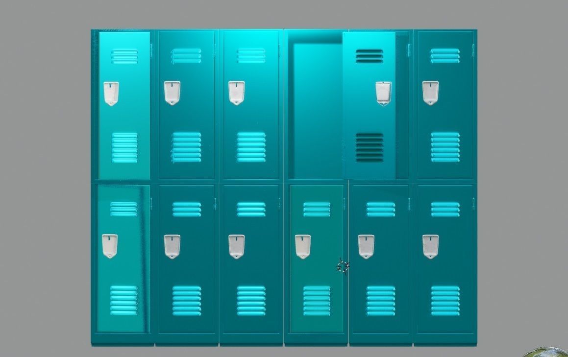 school lockers 3d models 3D model_4
