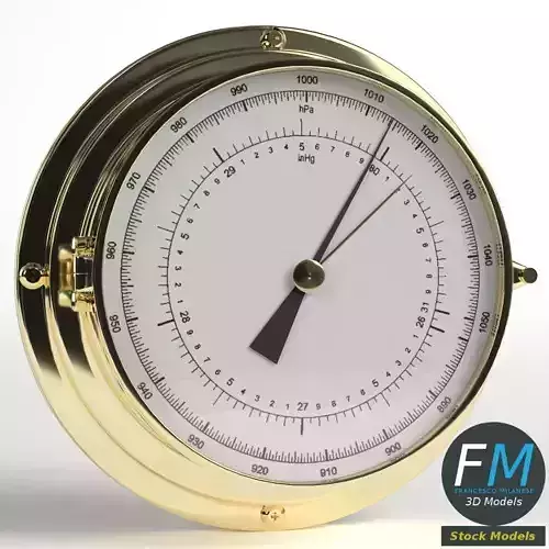 Wall Barometer 3D model
