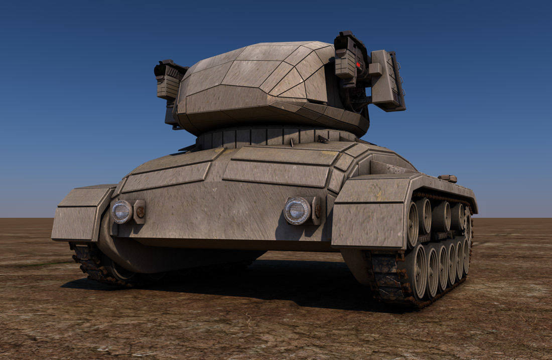 Scifi Tank  3D model_4