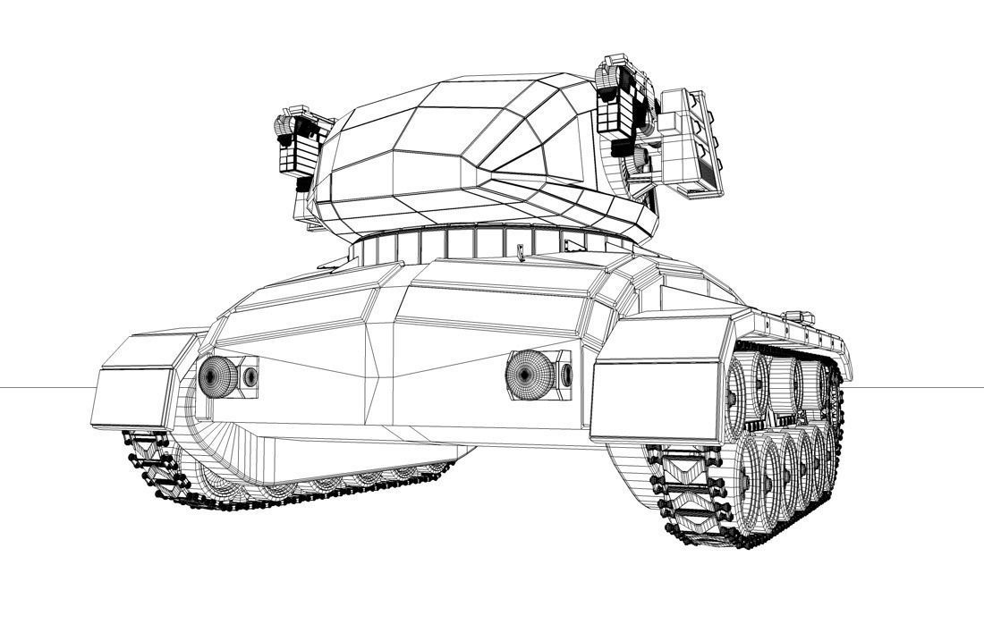 Scifi Tank  3D model_5
