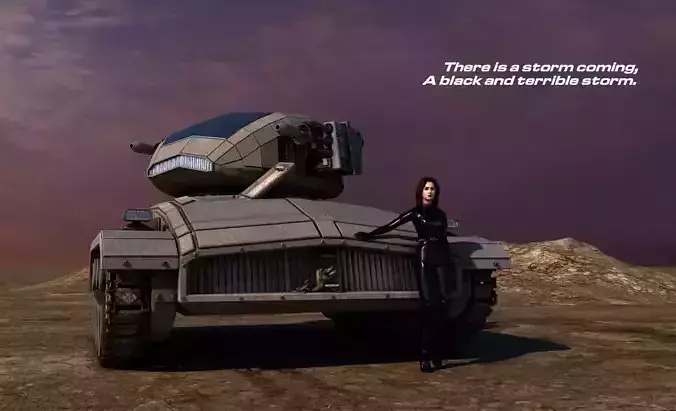 Scifi Tank  3D model
