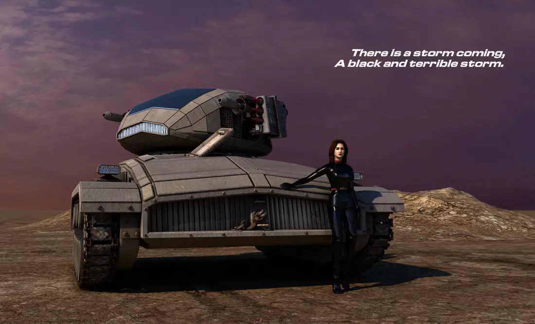 Scifi Tank  3D model_0