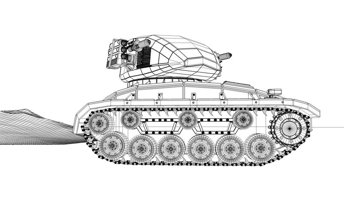 Scifi Tank  3D model_7