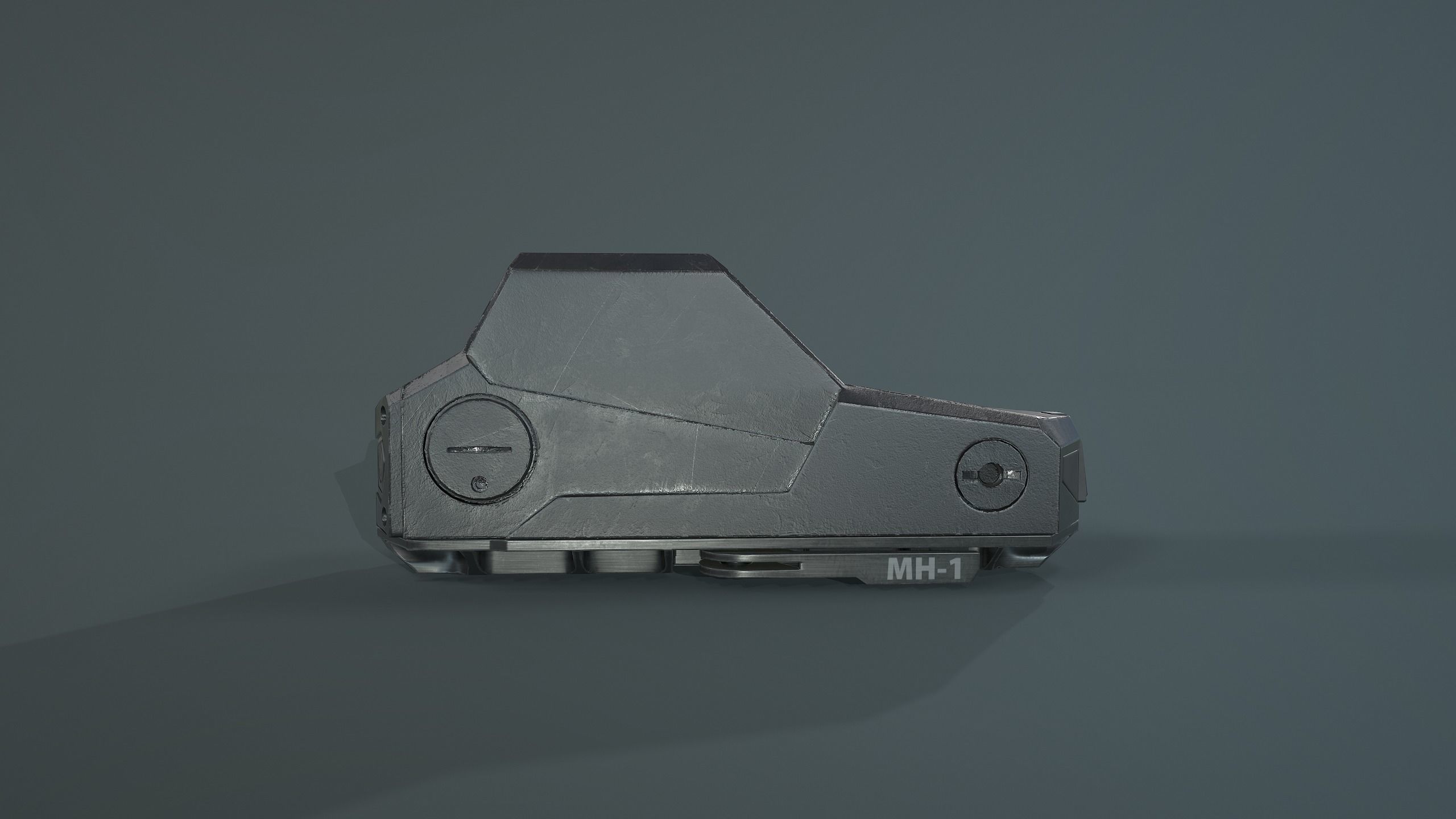 Hartman MH-1 collimator holographic Weapon Sight Low-poly 3D model_6