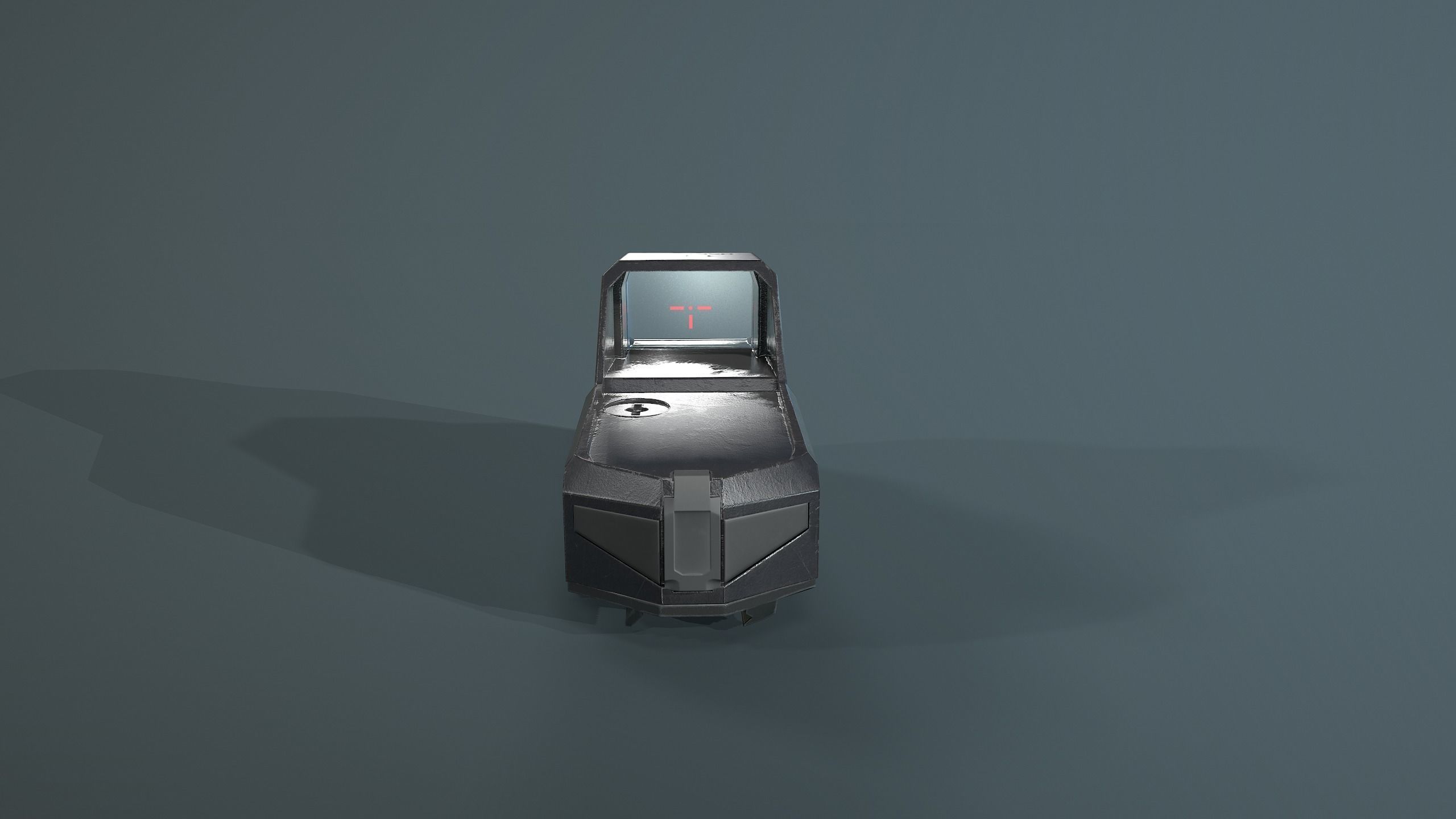 Hartman MH-1 collimator holographic Weapon Sight Low-poly 3D model_8