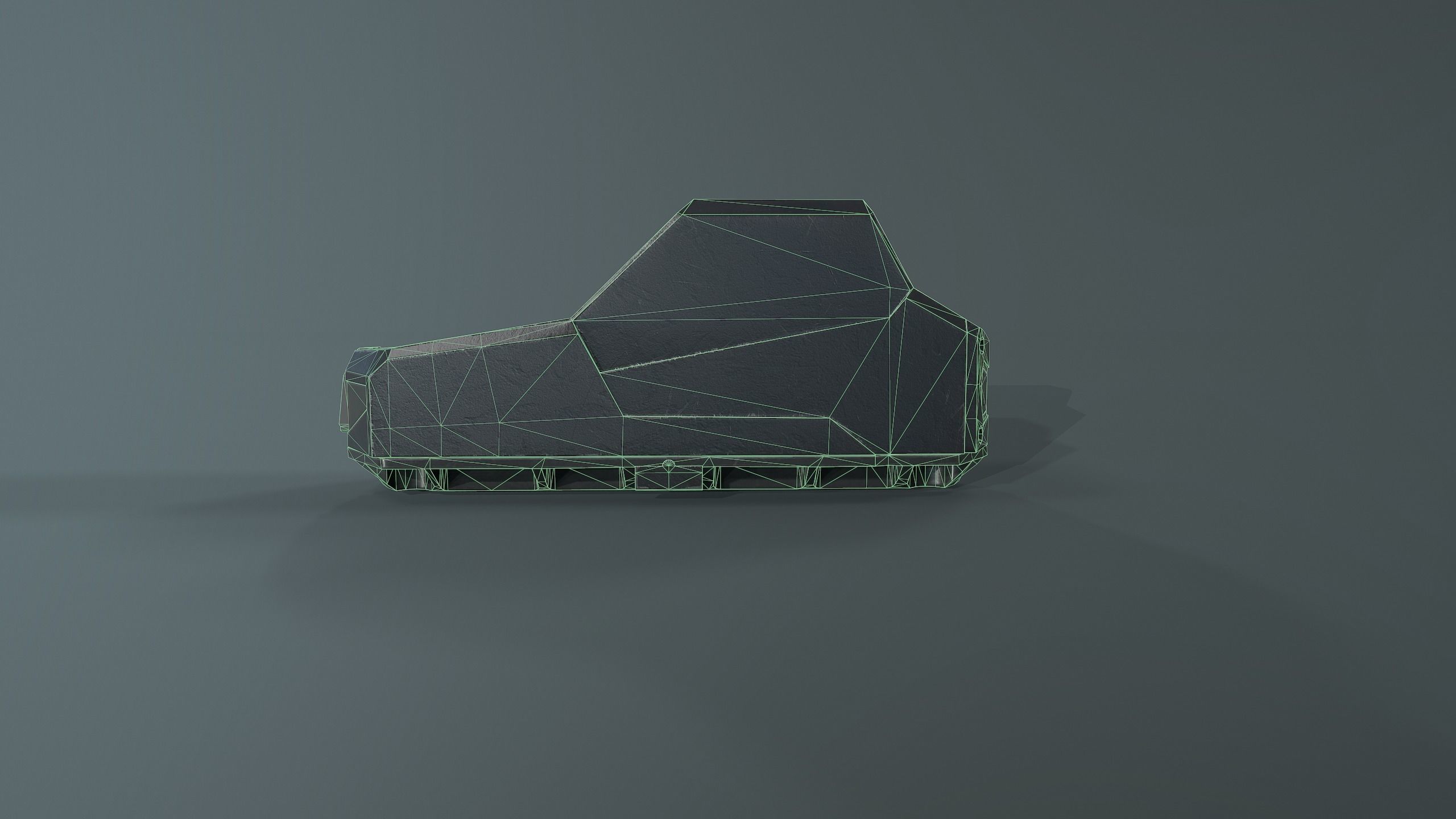 Hartman MH-1 collimator holographic Weapon Sight Low-poly 3D model_15