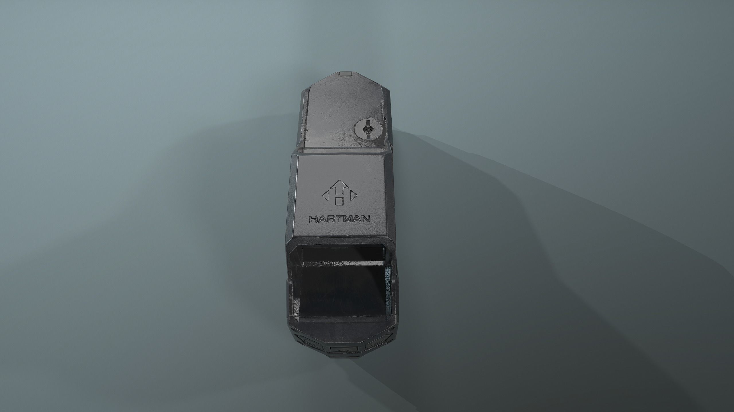 Hartman MH-1 collimator holographic Weapon Sight Low-poly 3D model_12