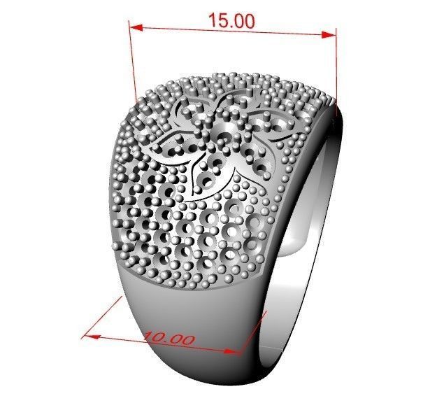 Ring scattering of gems 3D print model_4