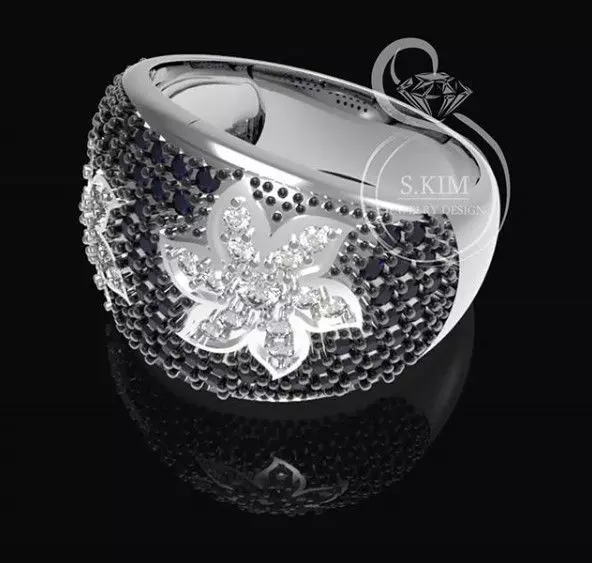 Ring scattering of gems 3D print model_0