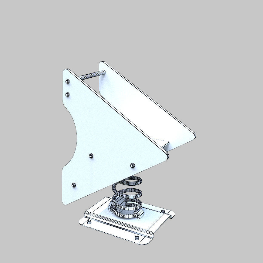 Old Spring Rider Low-poly 3D model_8